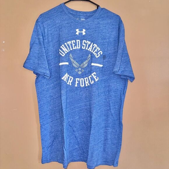 Under Armour Men's Loose Fit United Stated Air Force T-Shirt Tee Blue White - XL - Picture 5 of 8